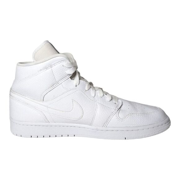 NIKE Air Jordan 1 Mid 'White Snakeskin" Size 10.5 - Picture 8 of 10